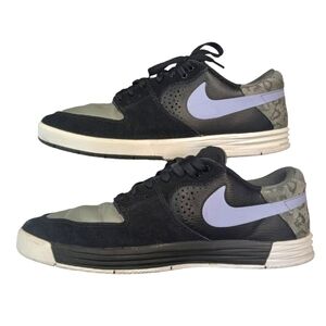 Rare Nike SB Paul Rodriguez 7 Lunarlorn Black Iron Purple Men's Sz 10.5